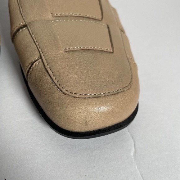 Aerosoles Aerology Flex Flat Slots Of Fun 8 M Beige Tan Leather Woman’s Shoes - Picture 7 of 13